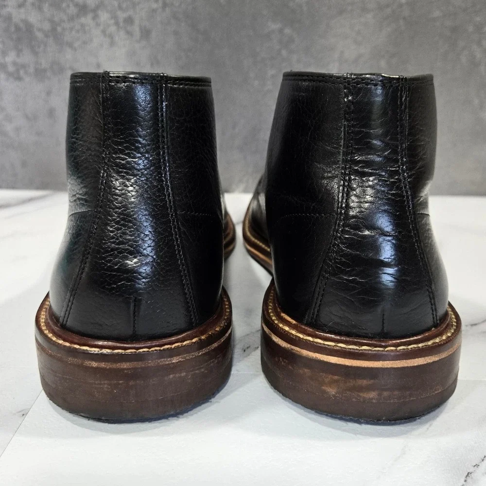 Cole Haan Barron Mens 9M Black Leather Chukka Desert Boots Ankle Lace Up Casual